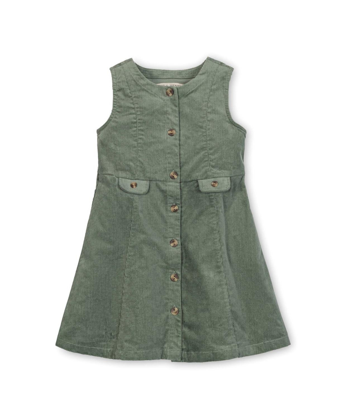 Hope & Henry Toddler Girls' Organic Corduroy Button Front Jumper