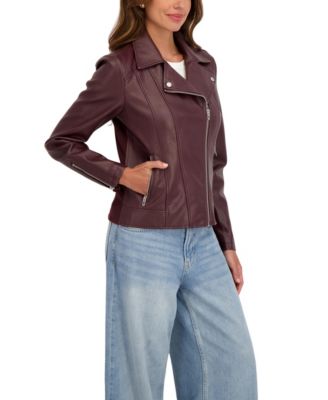 Women's Faux Leather Biker Jacket