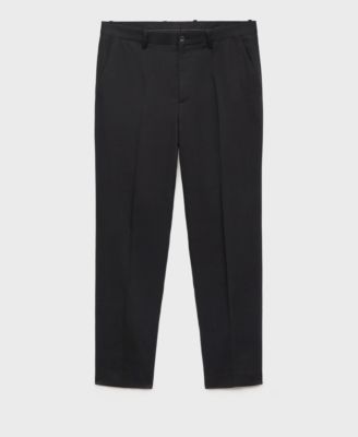 Men's Linen And Lyocell Blend Straight-Leg Pants