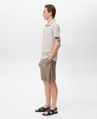 Men's Zip Neck Polo Shirt