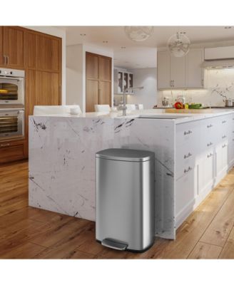 SoftStep Stainless Steel Trash Can with Odor Filter