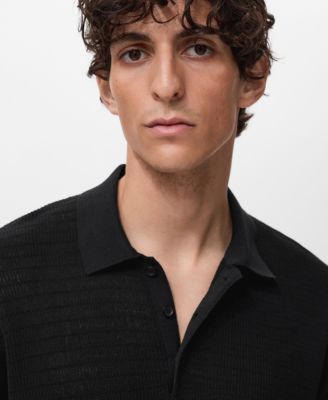 Men's Fine-Knit Cotton Polo Shirt