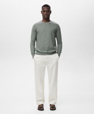 Men's Microstructure Cotton Knitted Sweater