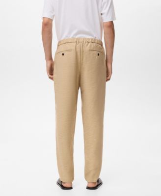 Men's Straight-Fit Pleated Pants