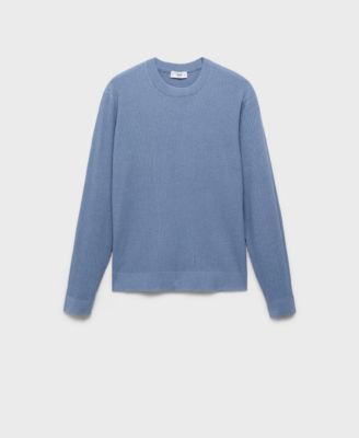 Men's Fine Rib-Knit Cotton Sweater