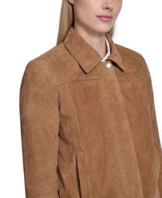 Women's Zip Front Suede Jacket