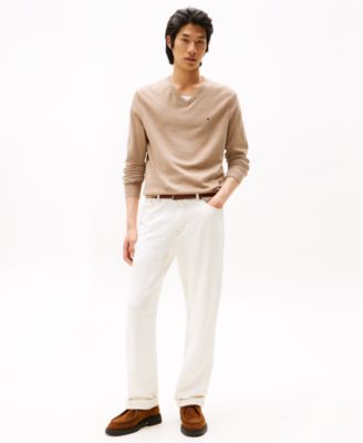 Men's Essential Solid V-Neck Sweater