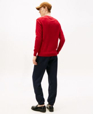 Men's Essential Solid V-Neck Sweater
