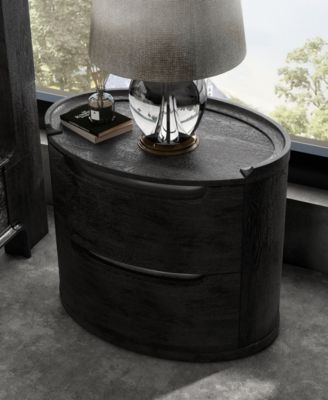 Addeso 24.5" Solid Wood 2-Drawer Nightstand