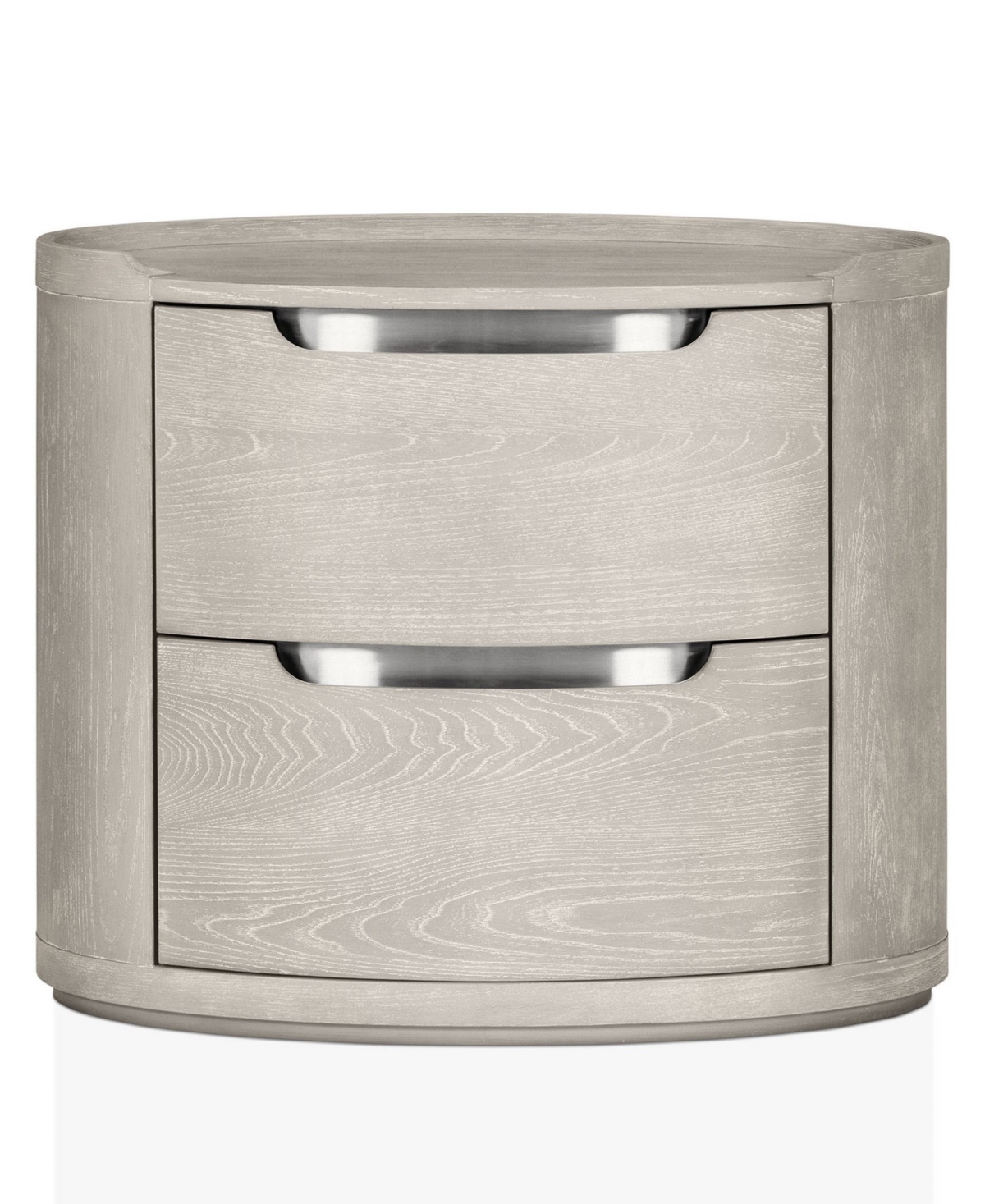 Furniture Of America Addeso 24.5" Solid Wood 2-drawer Nightstand In Gray