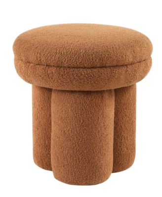 Ronan 18" Mushroom Upholstered Ottoman