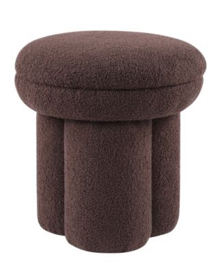 Ronan 18" Mushroom Upholstered Ottoman