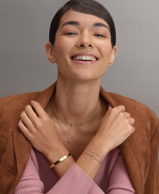 Mini Heart Gold Tone Stainless Steel Necklace