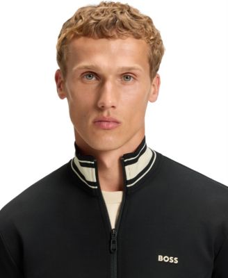 Men's Cotton-Blend Zip-Up Sweatshirt