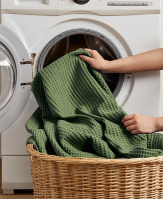 Waffle Weave Cotton Blanket, Full/Queen