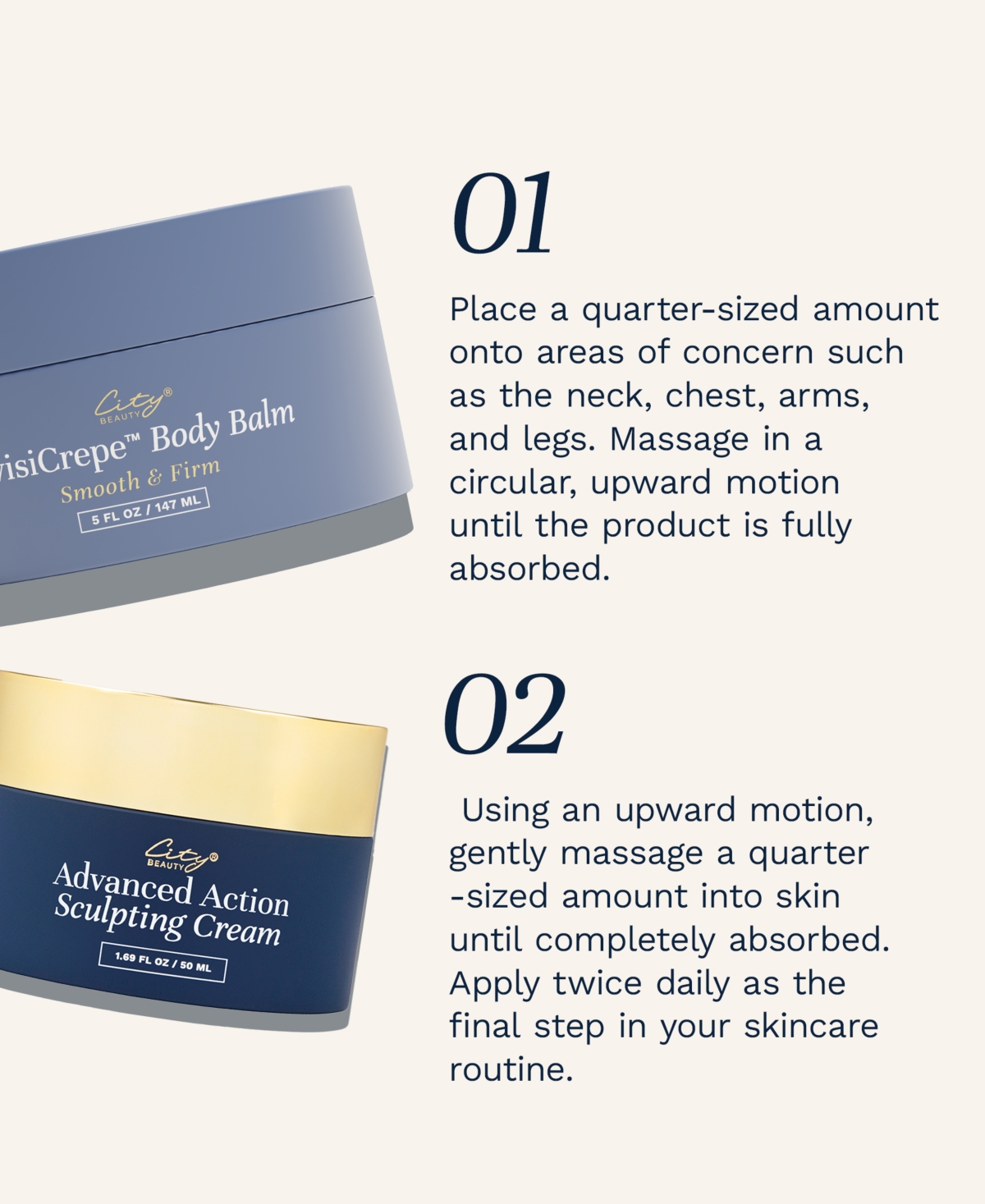 City Beauty Invisicrepe Body Balm And Sculpting Cream In Transparent