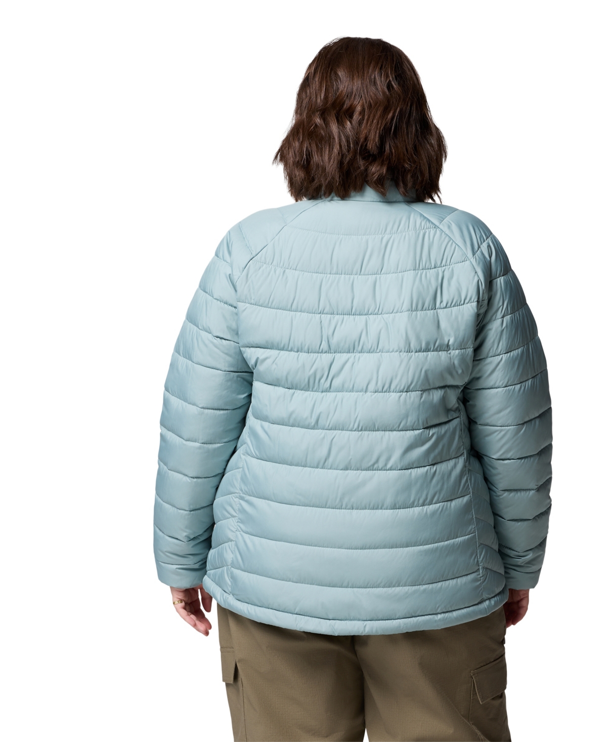 Columbia Plus Size Powder Lite Ii Full Zip Insulated Jacket In Blue