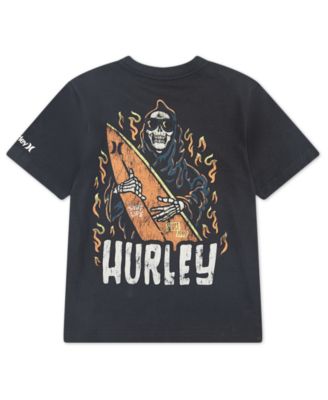 Big Boys' Surfy Skully Crewneck T-Shirt