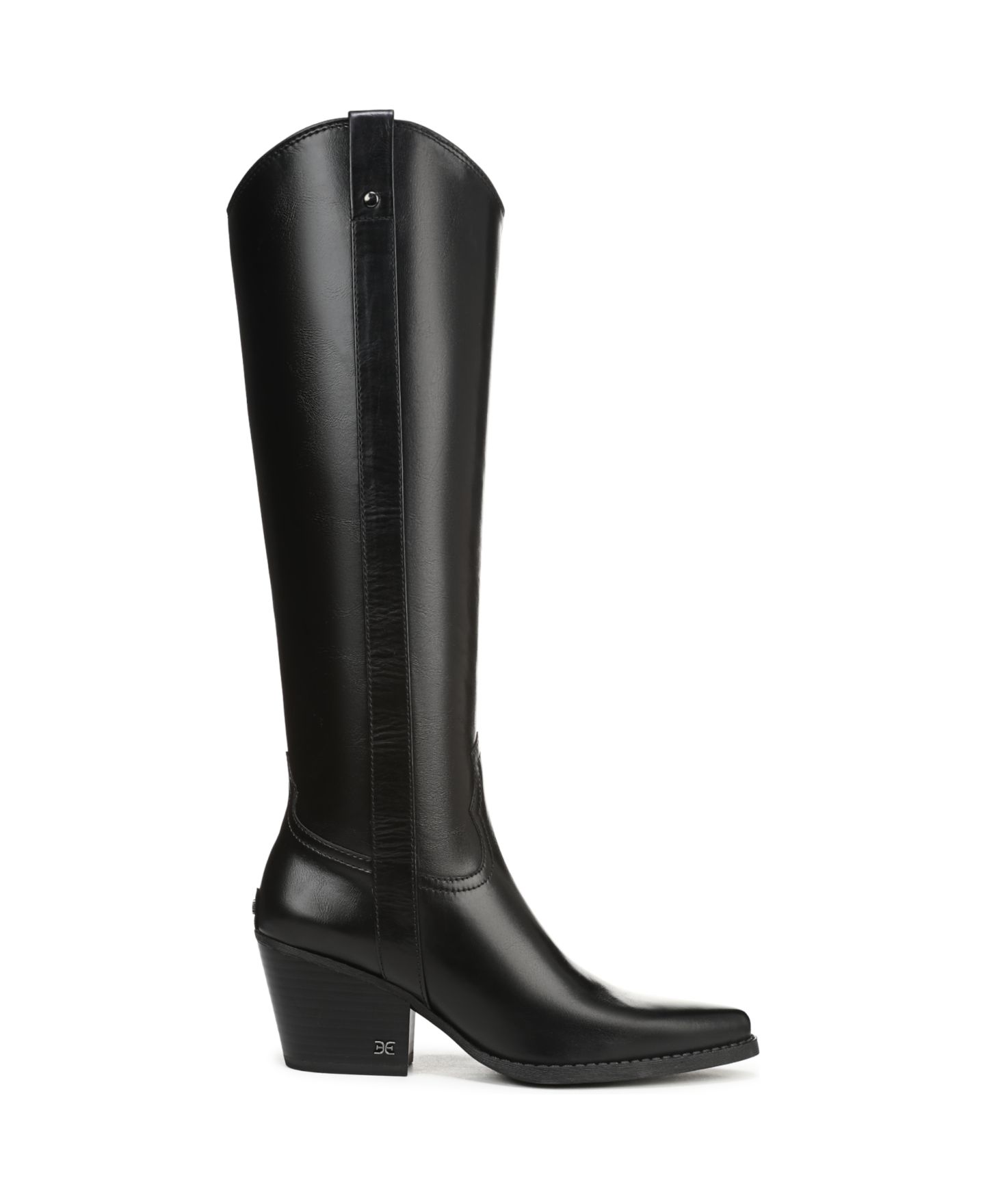 Женские ботинки Sam Edelman Wyatt Riding Boot, Regular & Wide Calf, цвет: Чёрный кожаный — фото 2
