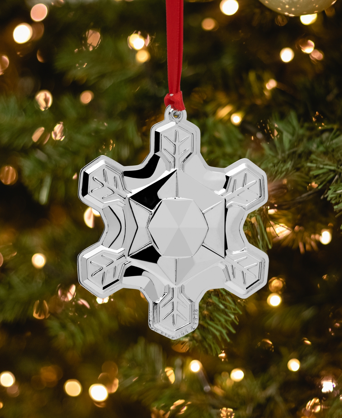 Gorham 2025 Sterling Silver Snowflake Ornament, 56th Edition In Silver
