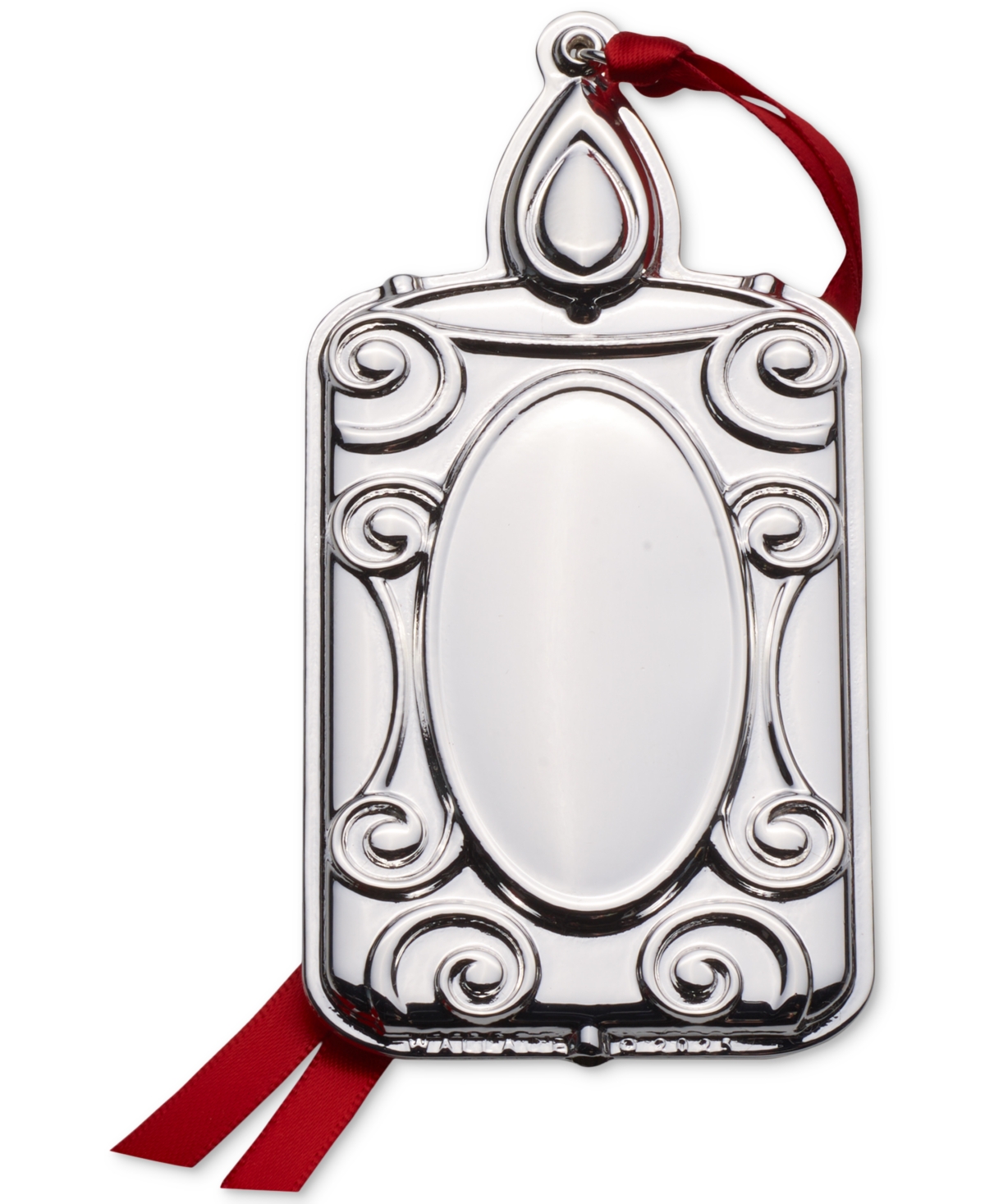 Wallace 2025 Silver-plated Engravable Candle Ornament, 13th Edition In Transparent