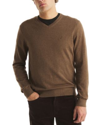 Nautica - Men's Lightweight Jersey V-Neck Sweater