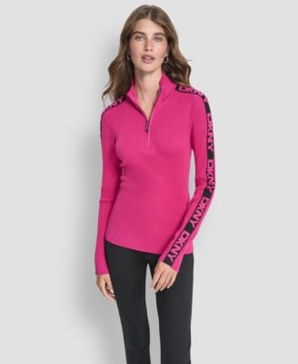 Women's Quarter Zip Mock Neck Sweater