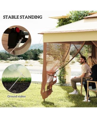 11' x 11' Pop- Up Gazebo Canopy with Carrying Bag,