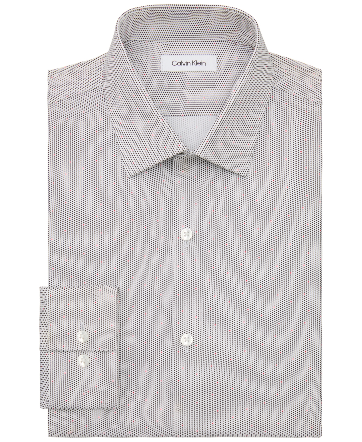 Calvin Klein Men's Button Down Collar Dress Shirt In White