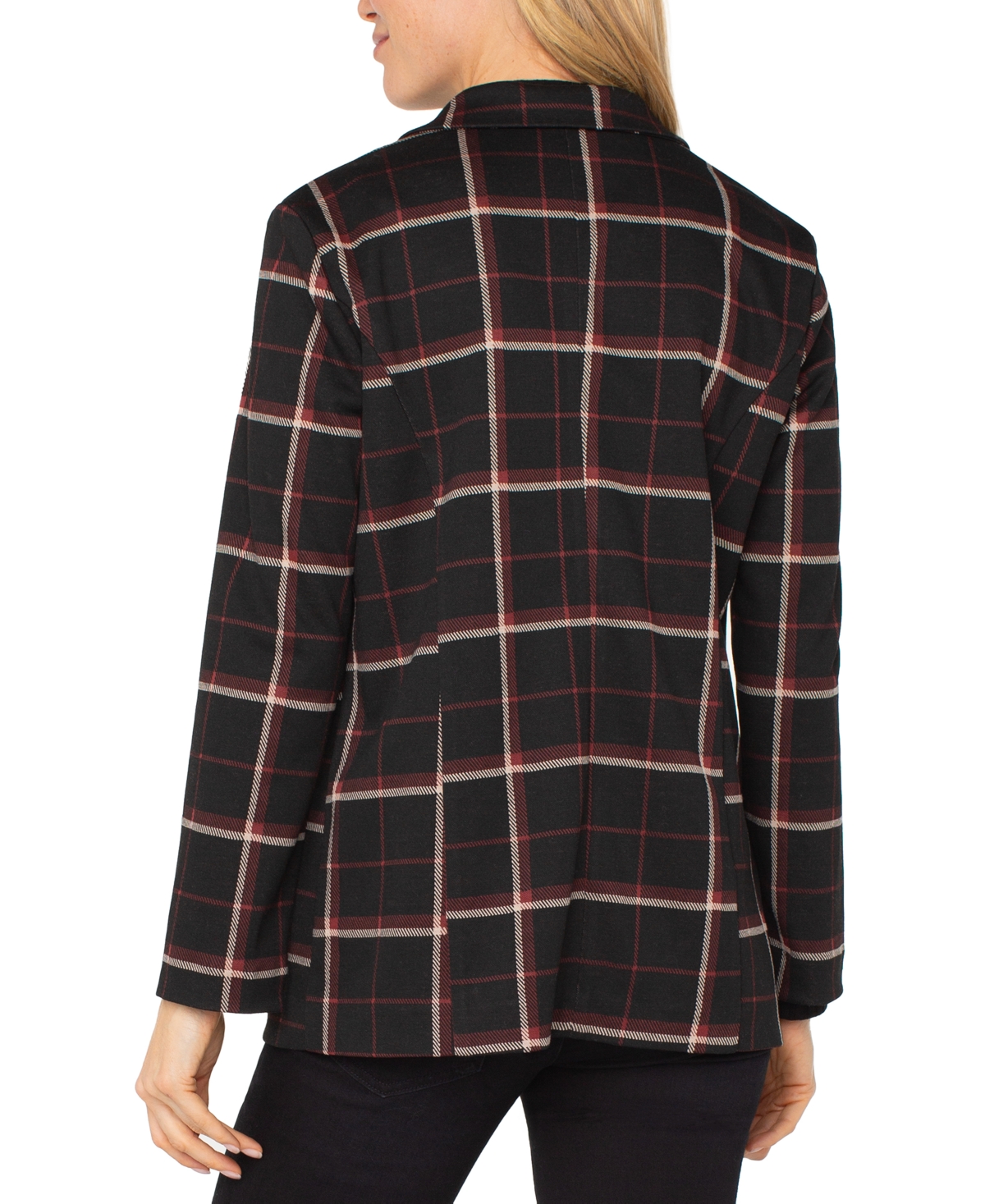 Liverpool Los Angeles Plaid Notched Lapel Blazer In Multi