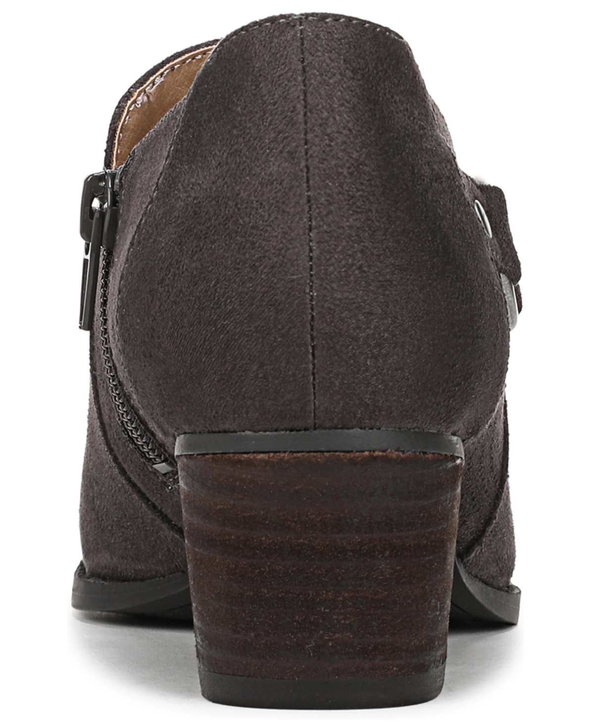 Lifestride Women's Brianna Zipper Short Booties In Brown