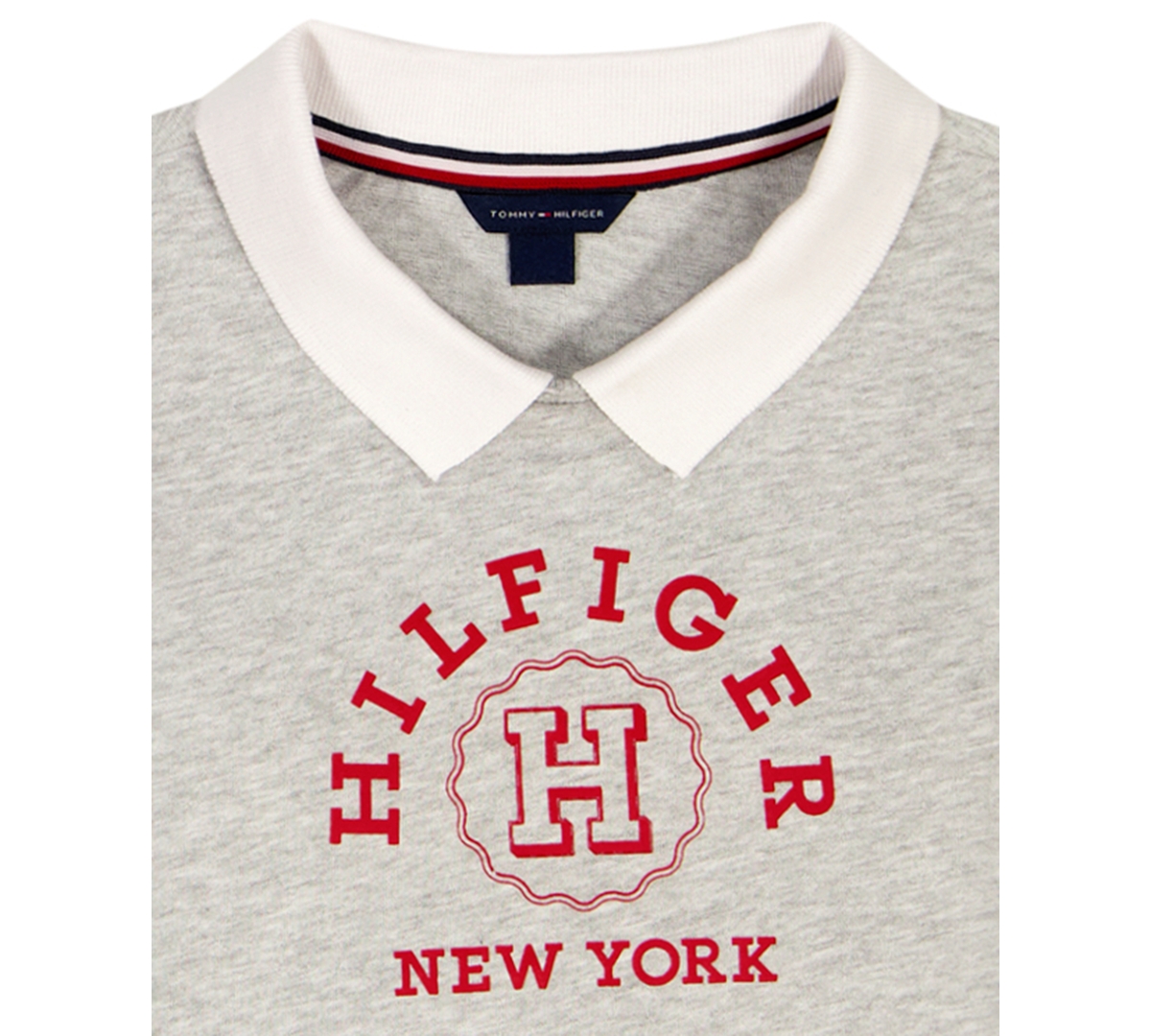 Tommy Hilfiger Toddler And Little Girls 2-piece Collared Top And Denim Flare Skirt Set In Multi