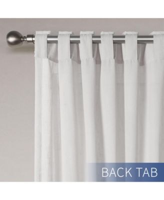 Textured Double Ruffle Rod Pocket Curtains Pair, 52"x84"