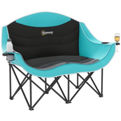 Double Padded Folding Camping Chair for Adults