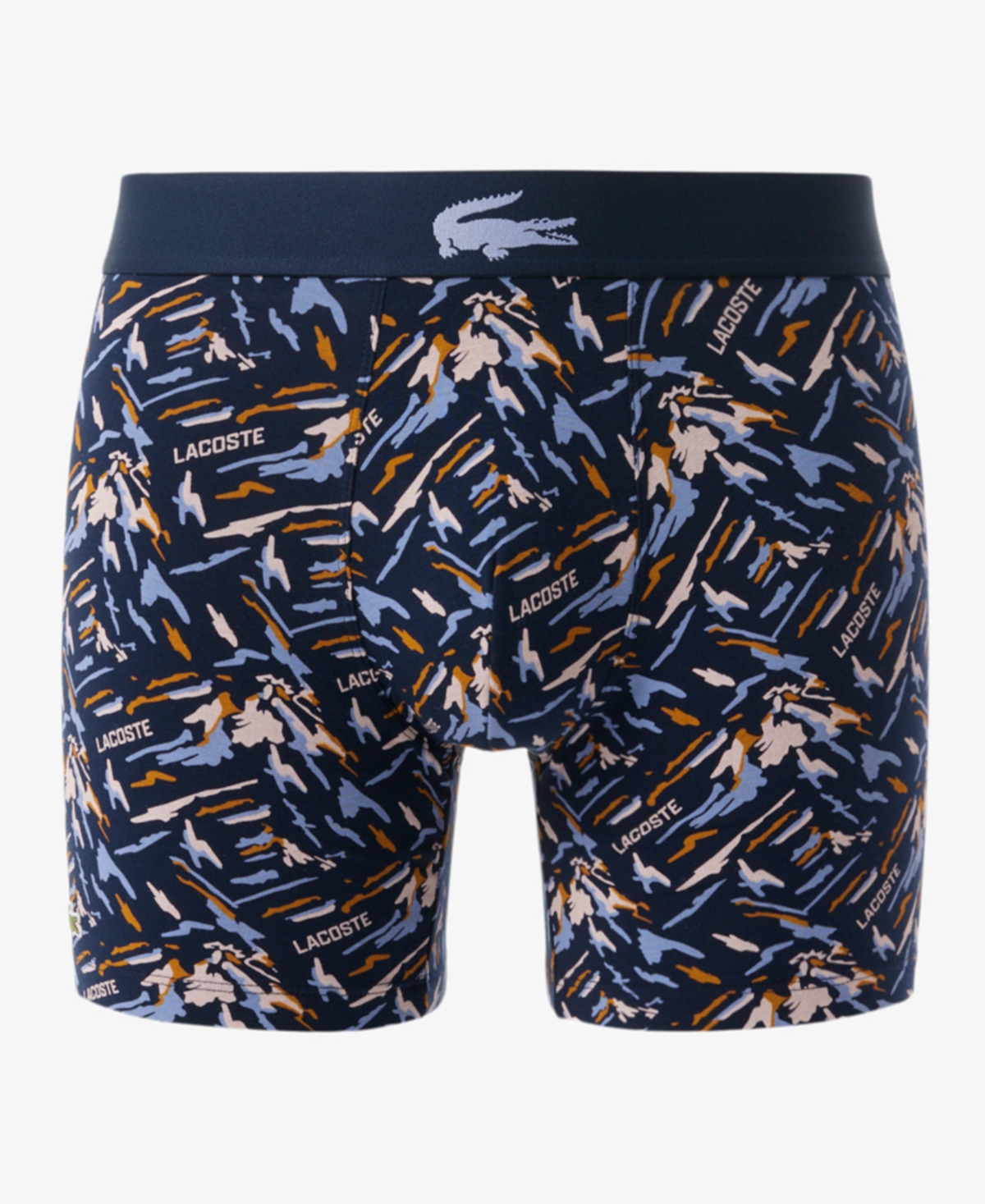 Lacoste Men's Regular Fit Logo Waistband Boxer Briefs In Multi