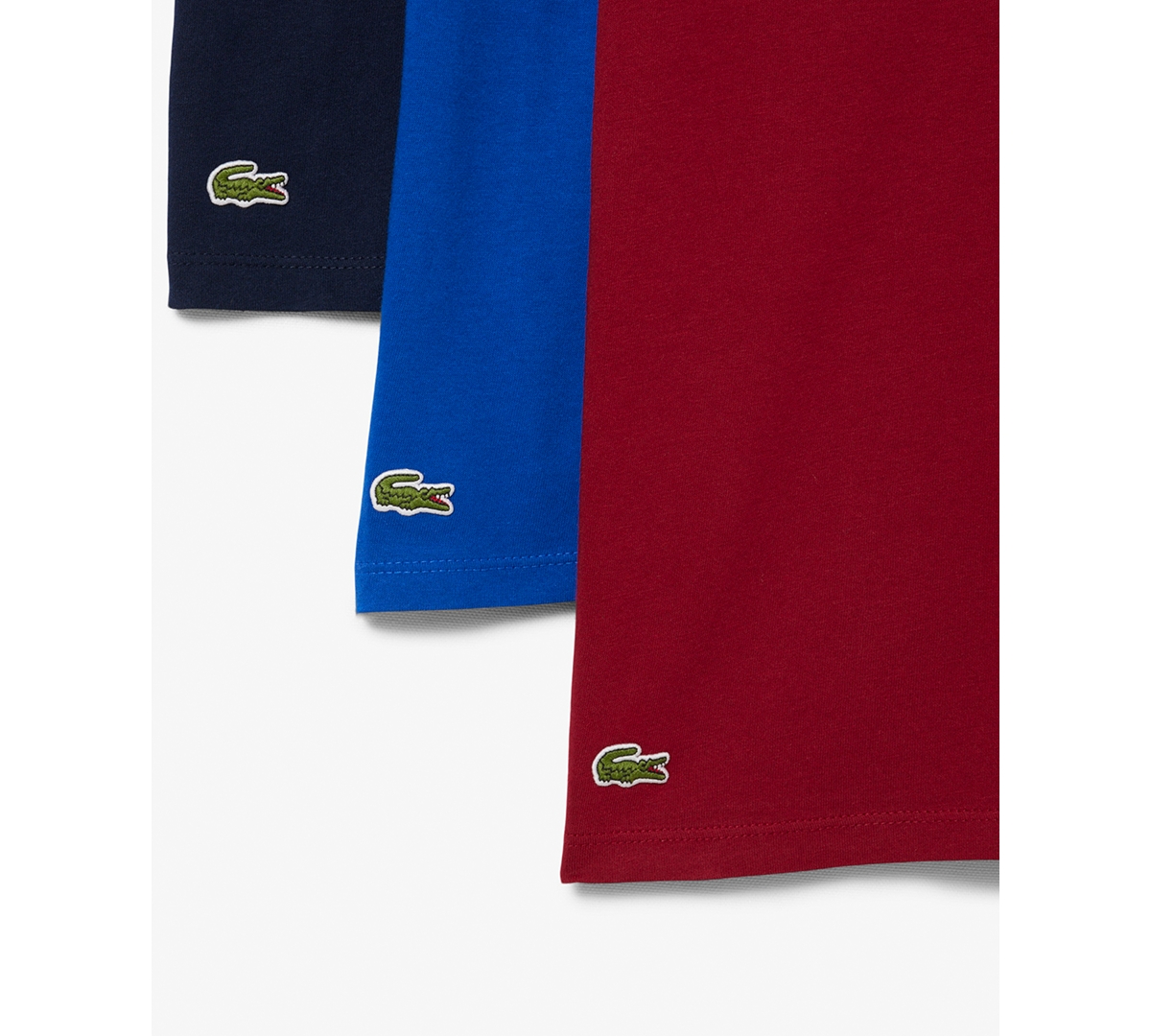 Lacoste Men's 3-Pack Slim Fit Crewneck T-Shirts