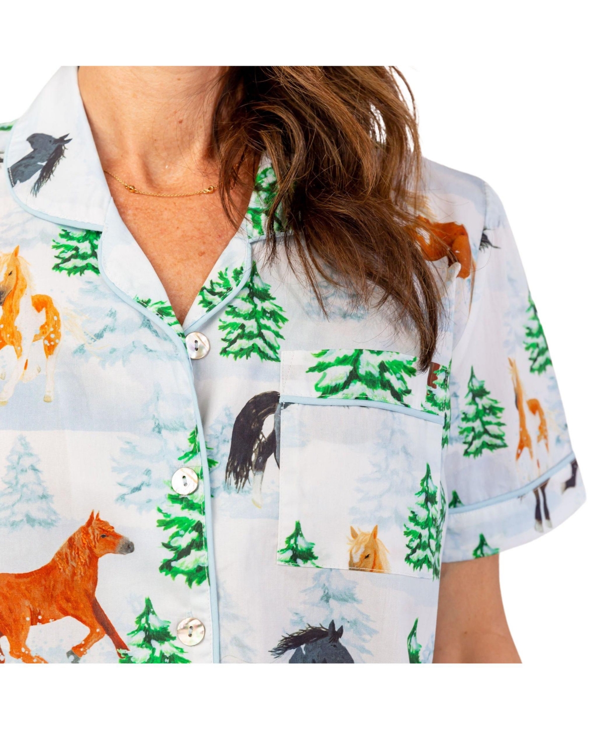 Sant and Abel Women's Skydog Wild & Free Short Pj Set