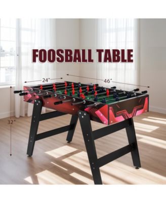 Foosball Table for Adults & Kids - Soccer Game Table for Home, Office & Game Room, Portable Football Table for Family Fun