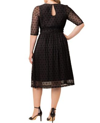 Plus Size Vita Mesh Cocktail Dress
