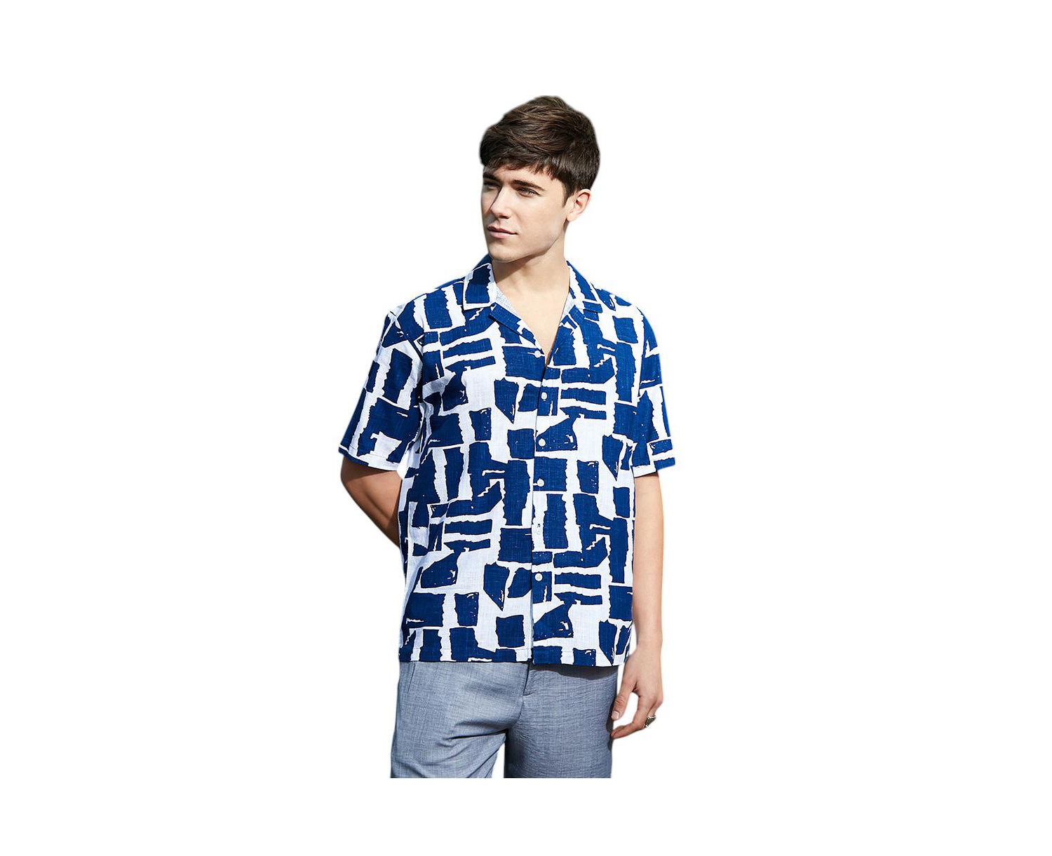 Men's Imprint Oversized Shirt