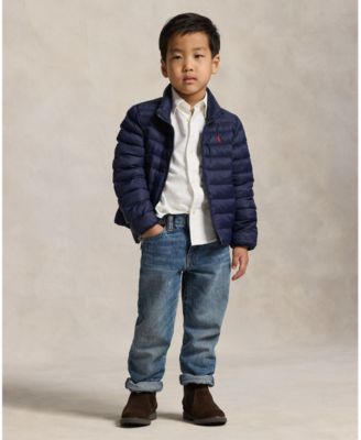 Toddler and Little Boys P-Layer 2 Packable Quilted Jacket