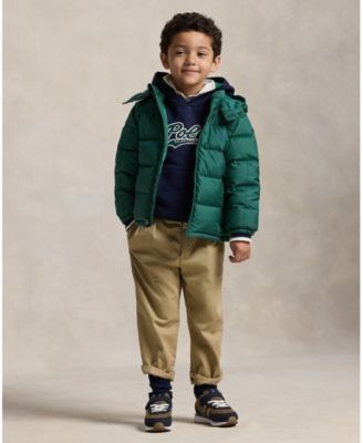 Toddler and Little Boys 2-7 Ripstop Down Hooded Jacket
