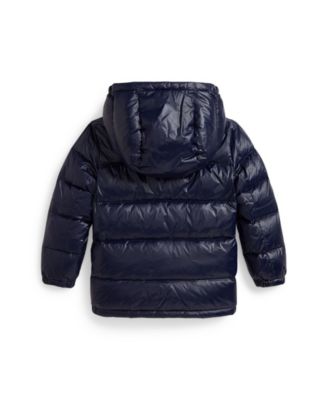 Toddler and Little Boys 2-7 Glossed Hooded Down Jacket