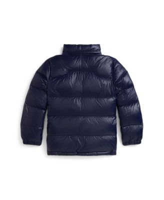 Big Boys Glossed Hooded Down Jacket