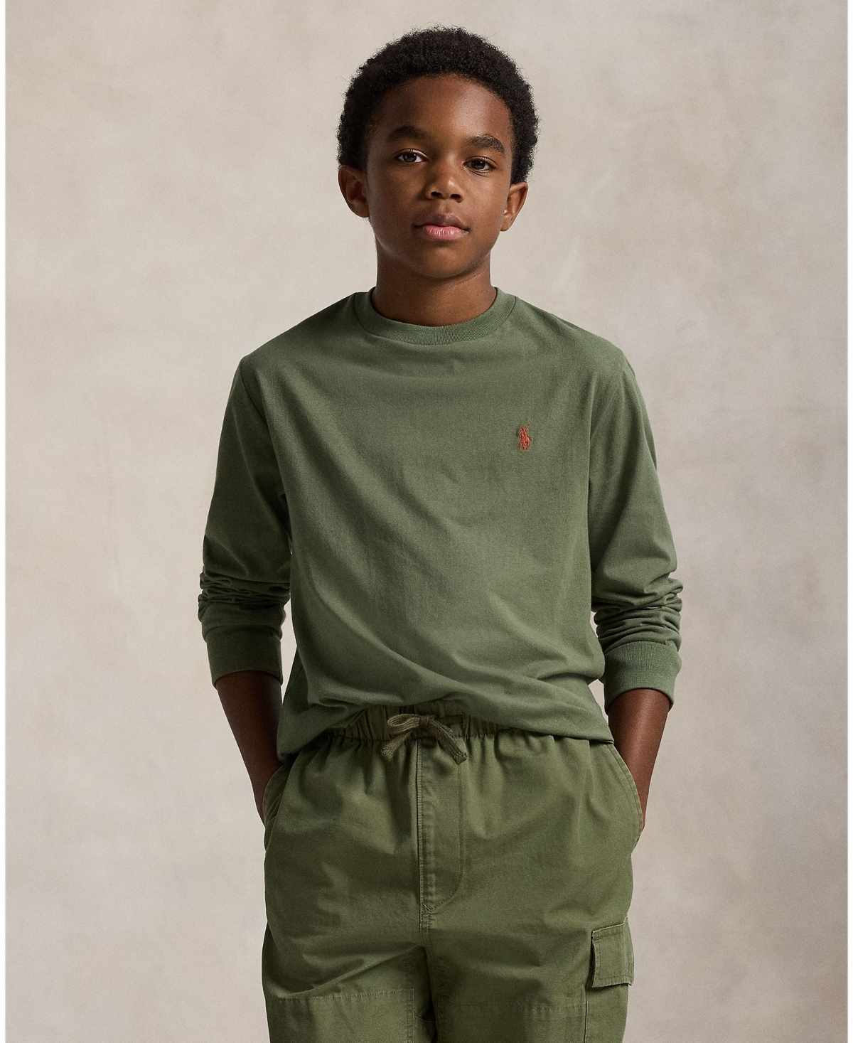 Polo Ralph Lauren Big Boys Cotton Jersey Long Sleeve T-Shirt