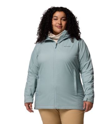 Plus Size Switchback Lined Long Zipper Jacket