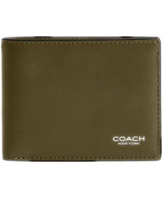 Men's Slim Billfold Natural Full-Grain Leather Wallet