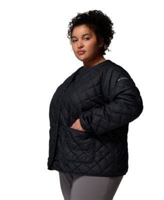 Plus Size Copper Crest Collarless Jacket