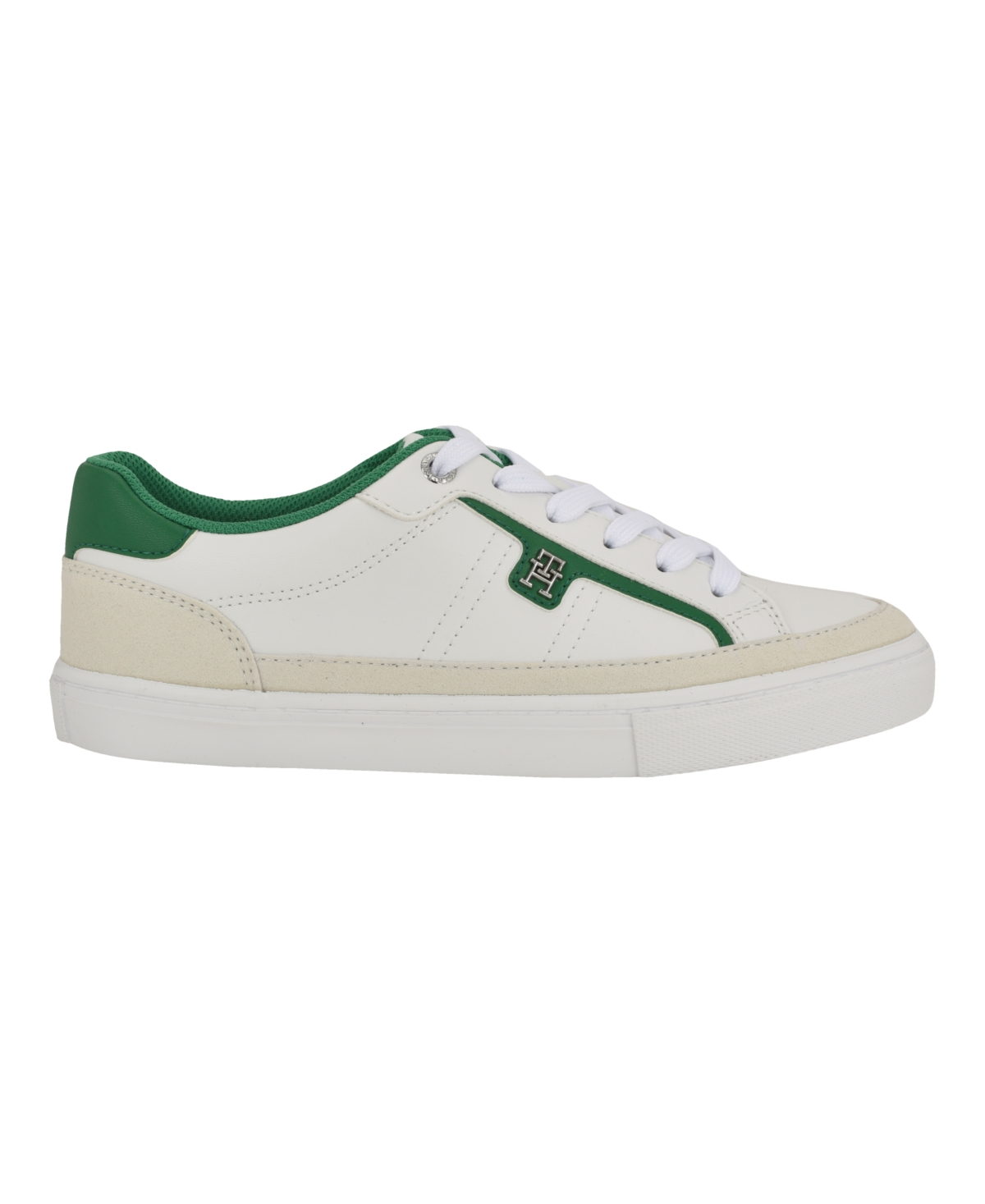 Tommy Hilfiger Women's Lencet Round Toe Lace-up Sneakers In White