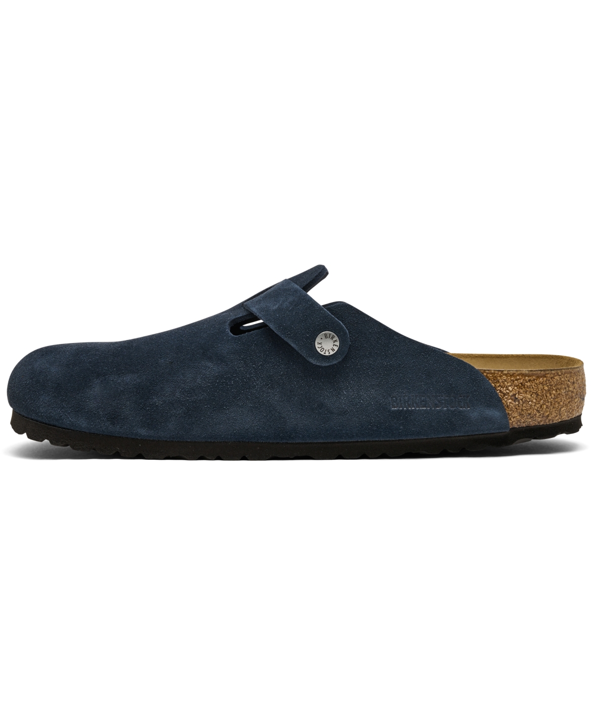Birkenstock Men's Boston Suede Leather Birko-flor Clogs From Finish Line In Blue